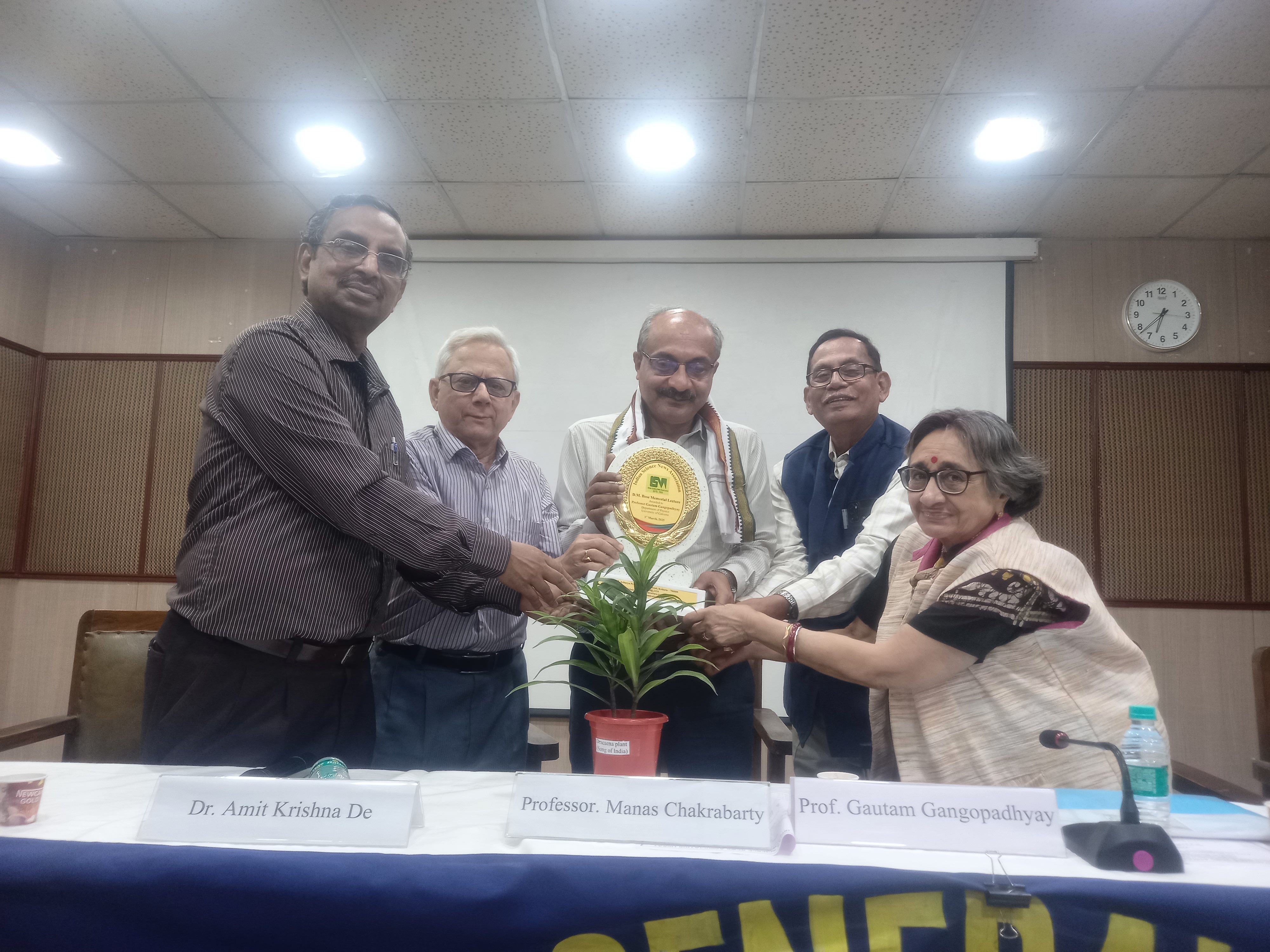 D.M. Bose Memorial Lecture, Dated: 3rd March, 2025