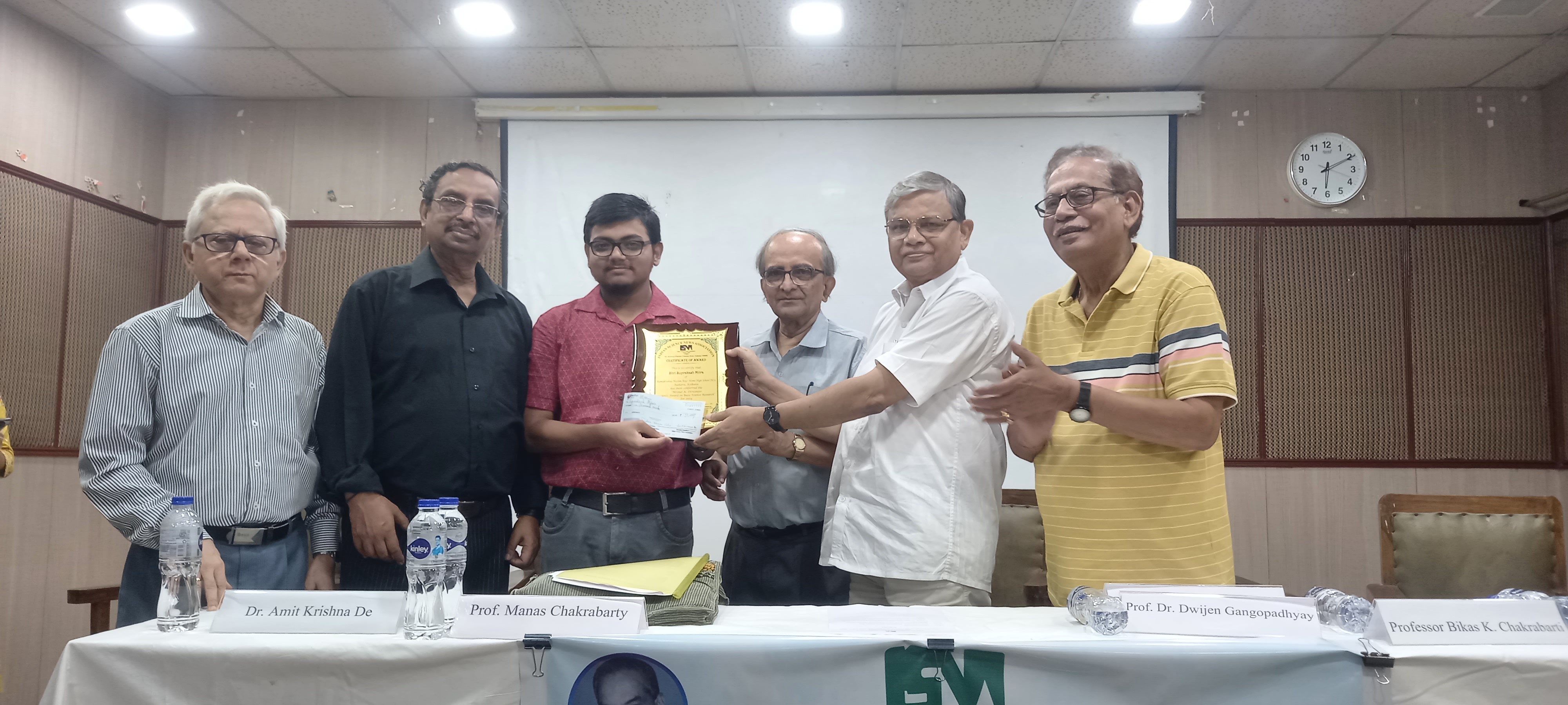 ISNA Mrinal K. Dewanjee 'Students Award on Basic Science Research' for the year, 2024, Dated: 1st July, 2025